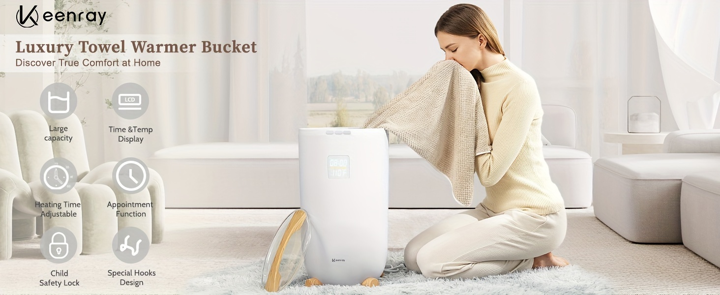 Ubuy Wellur Towel Warmer Bucket Towel Steamer WELLUR Towel Warmer