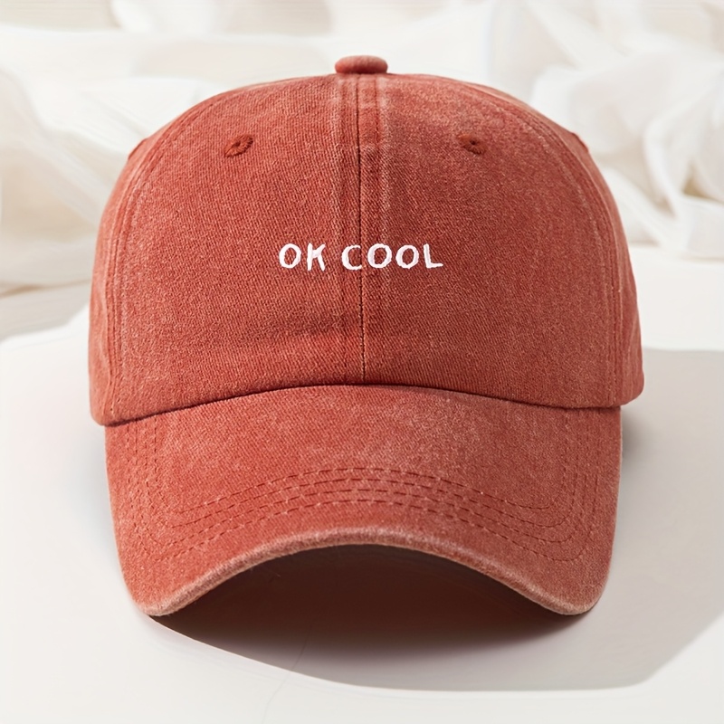 E-shop bestickte Baseballkappe, Vintage-gewaschene, lässige, verstellbare, hochwertige Dad-Hat, Unisex vielseitige Hip-Hop-Trucker-Anglerkappe