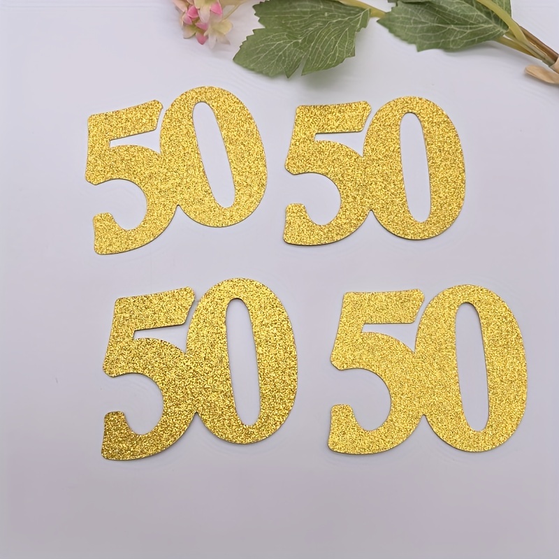 

10pcs Pièces de Centre de Table en pour Fête Décoration de Mariage 50e Anniversaire