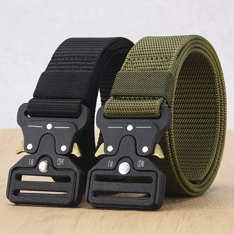 

Tactical Sports Belt -release - Fashion Canvas Belt For Casual Wear, Dresses, Jeans, Outdoor And Daily Accessories