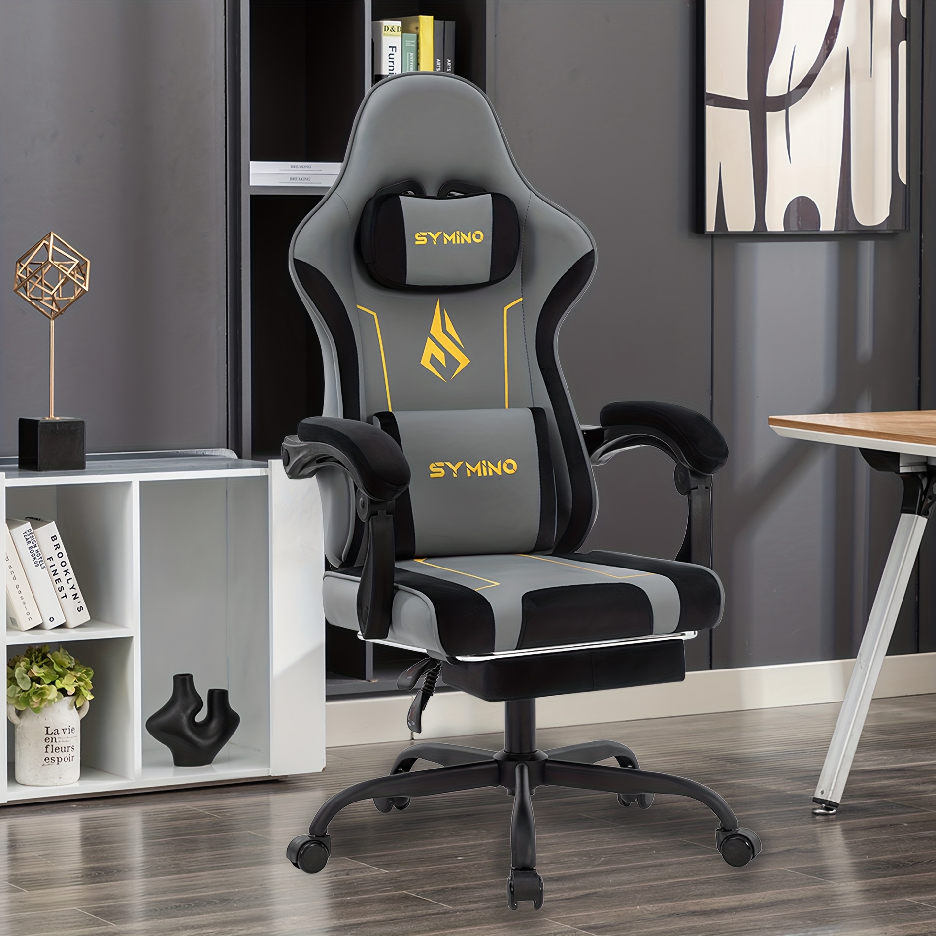 Symino Ergonomic Office Chair, Adjustable, Comfortable, Latex Cushion, Suitable For Office Use, Reduces Fatigue During Extended Sitting, Height-adjustable