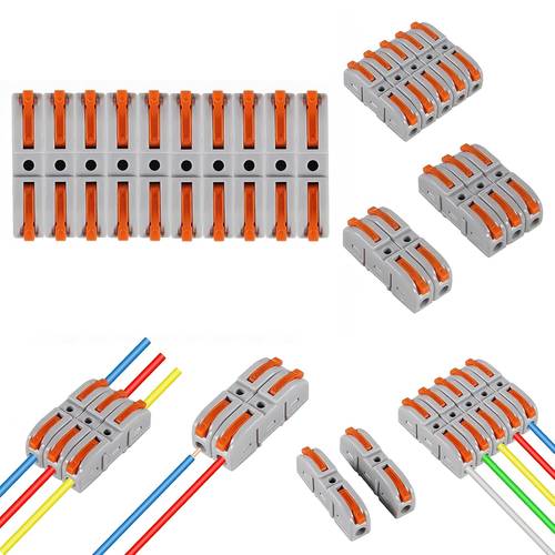 10/ /40/50 stück -drahtverbinder für schnelle verbindung 28-12 awg 1-zu-1 -drahtverbinder kompakte verbindung isolierte klemme