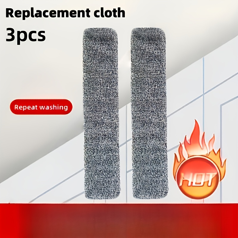 TEMU Ensemble de rechange de chiffons multifonctionnels pour dépoussiérage, comprend 3 chiffons de rechange, ne comprend pas de manche télescopique,