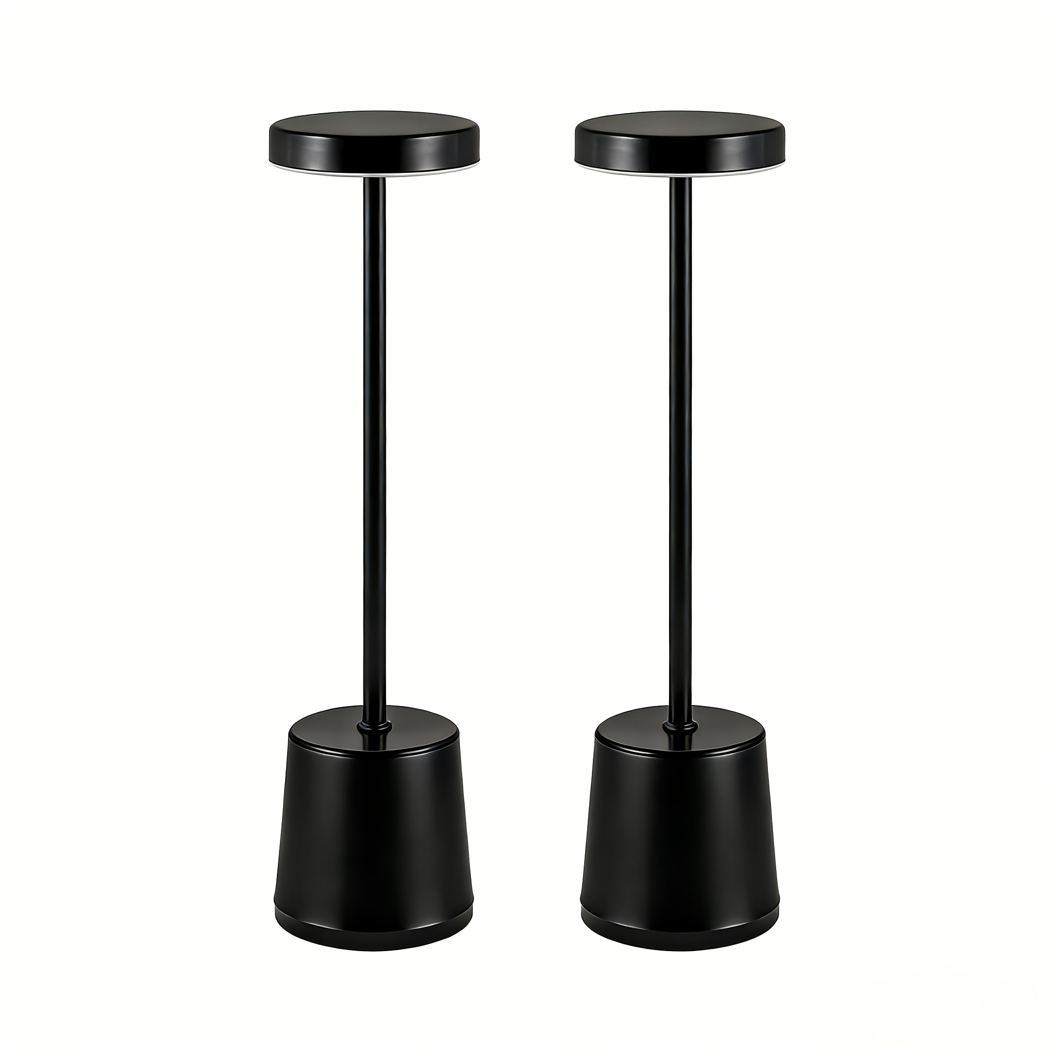 TEMU 1pc/2pcs European Minimalist Metal Touch Lamp With Usb Charging, Adjustable Light And Color, Suitable For Outdoor Camping, Dinner Party, Living