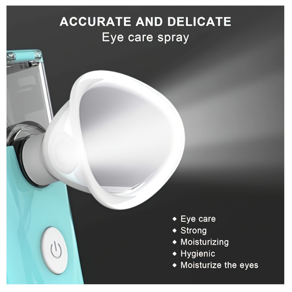 

Spray Eye Protector Soothes Dry Eyes And Moisturizes Eyes. Handheld Portable Eye Misting Eye Moisturizer, Facial Skin Cleansing Eye Care Sprayer, Suitable For Usb Charging.