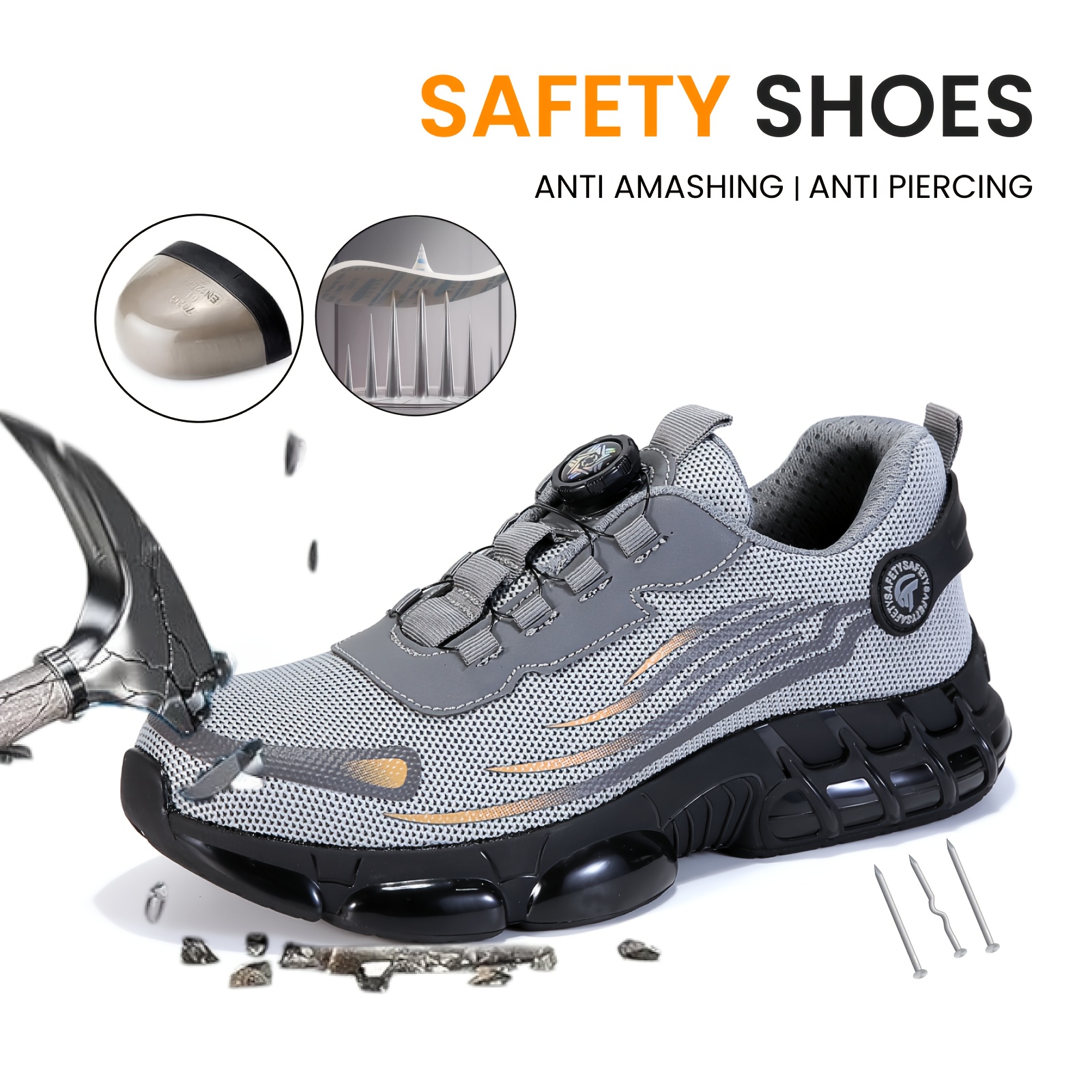 Men'S Lightweight Steel Toe Shoes That Are Comfortable, Puncture-Resistant, Slip-On, And Designed for Both And Casual Wear