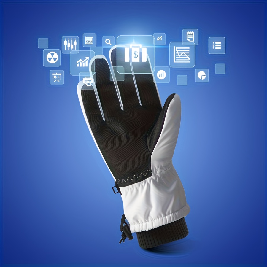 Mens Womens Thermal Ski Gloves Heavy Duty Winter Gloves