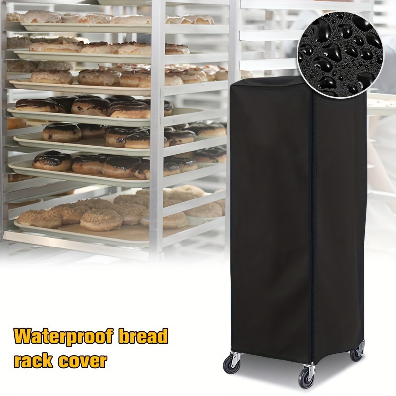 

1pc 420d Silvery-coated Bread Rack Cover With Viewing Window - Dustproof & Water-resistant Outdoor Furniture Protector