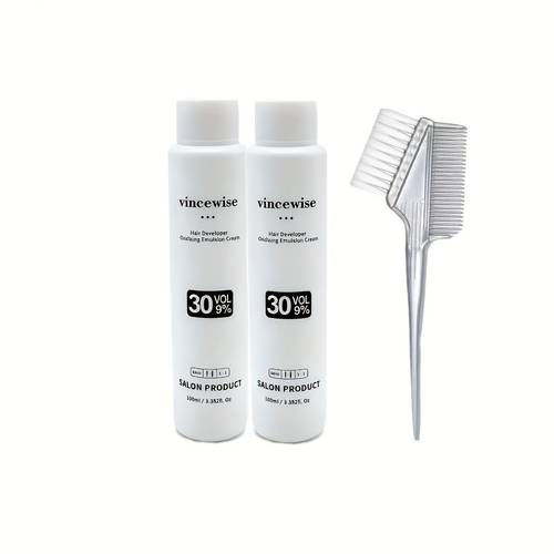 set of for hair dyeing bleaching and color fading the ingredients are gentle and non irritating with no heat no bubbles and no dissolving this is suitable for home hair dyeing and bleaching