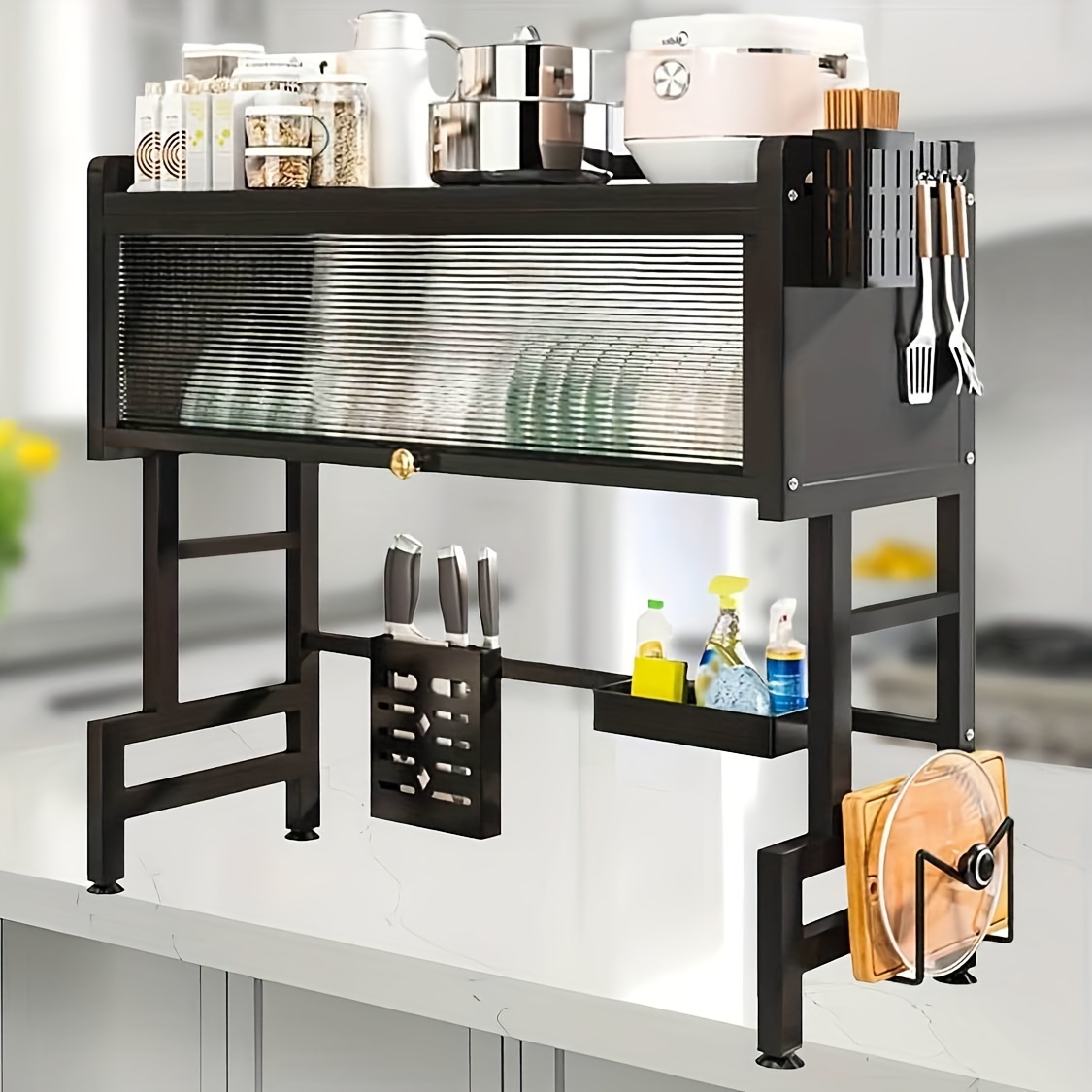 

1pc - Organizer - Steel Dish Rack, & , -saving Countertop For , Knives, , Forks, , & - For , Restaurant Use