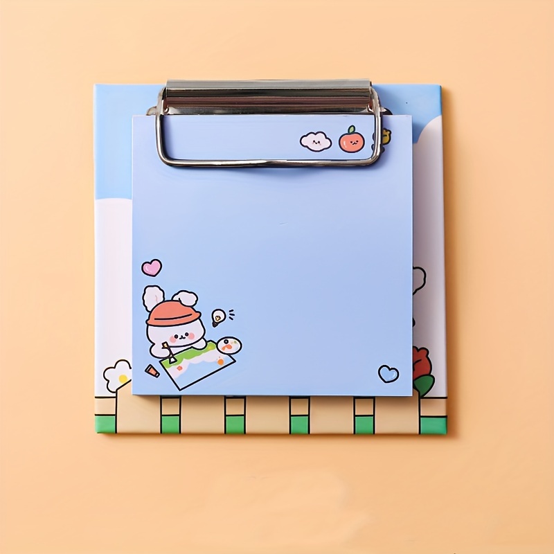 TEMU 1pc Of 30 Cute Cartoon Clipboard Notepads, Animal Pattern Notepads, Message Papers, Memo Notes, School, Office And Home Use