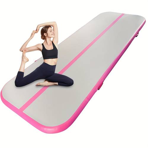 20ft 6 6ft 8inch air mat gymnastics track for tumbling 10ft 13ft 16ft 20ft cheer mat 3 3ft and 6 6ft wide 8 inch thick inflatable tumble thick pad crash balance for home swimming girl