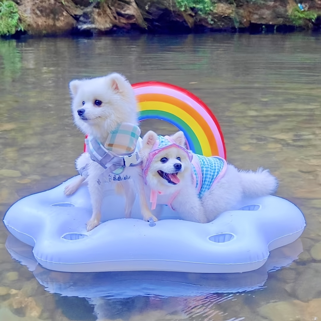 pet paddling inflatable toy small dogs cats durable plastic Temu