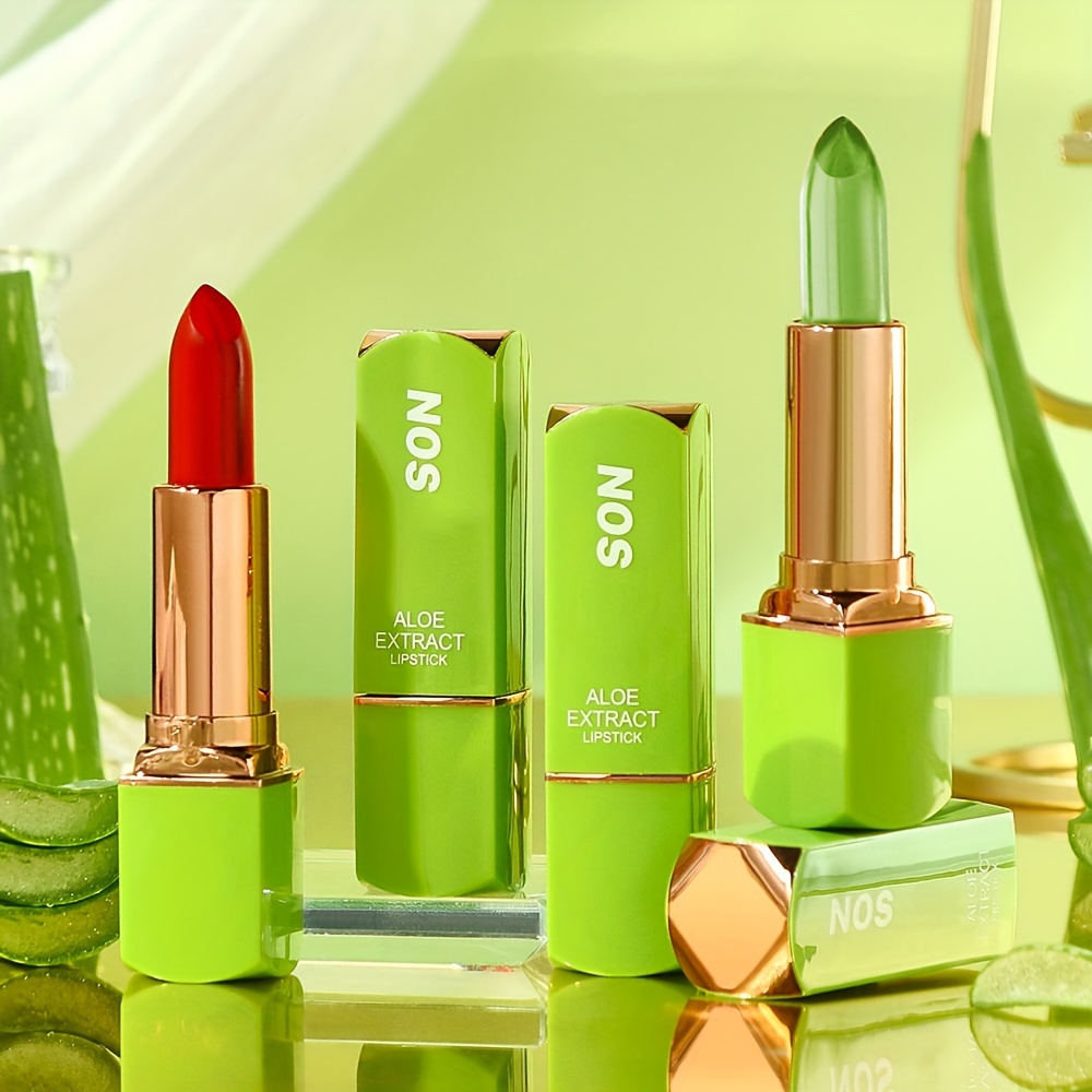 aloe vera changing lipstick tinted makeup glossy - Temu