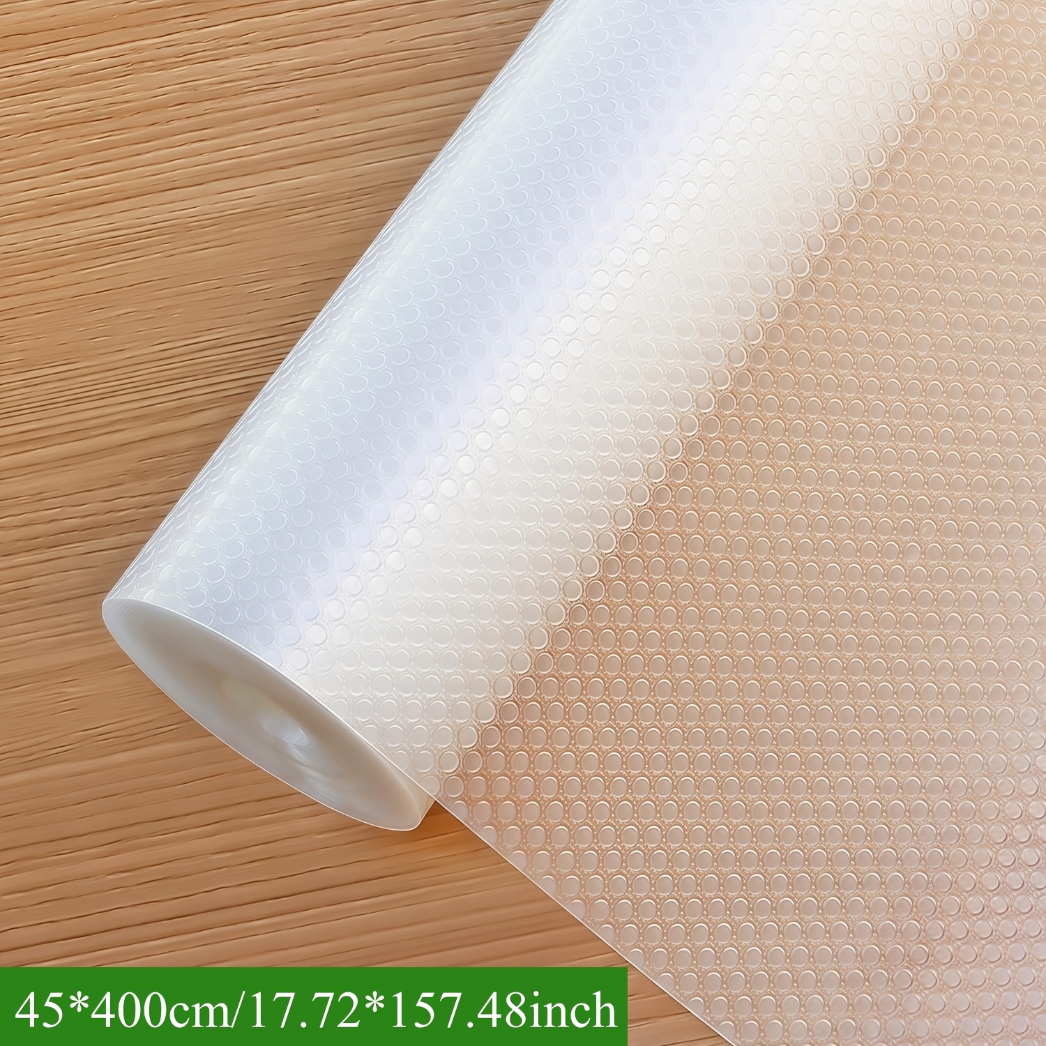 TEMU 1 Roll, Polka Dot Pattern Waterproof And Drawer Liner, 45Ã200cm, 45Ã400cm, For Kitchen Cabinets, Countertops, And Wardrobe-shoe Cabinet Liners,