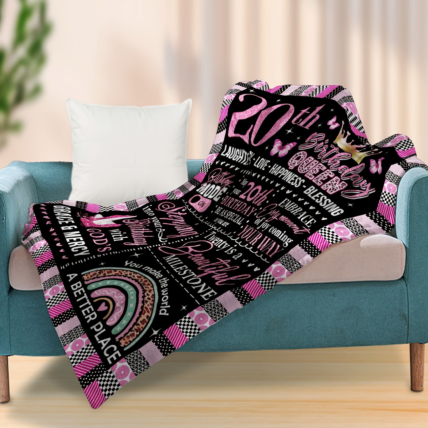 pc 20th Birthday Blanket Gifts for Women/Girls, Gifts for 20 Year Old  Female, 20th Birthday Decorations for Women, 20 Year Old Girl Gifts, Gifts  for
