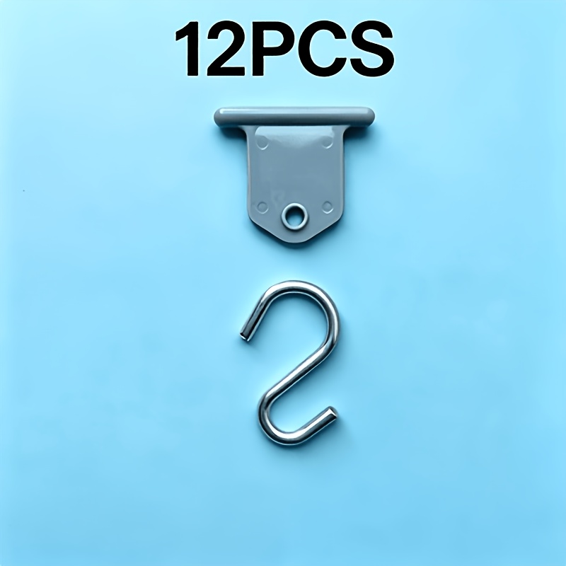 TEMU 12/16pcs Rv Awning Light Hook Camping Accessory S-hook Set, Rv Party Light Hanger, Camping Tent Indoor/outdoor Supplies, Camping Bracket,