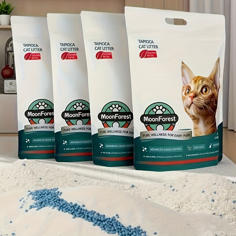 TEMU Cat Litter, 1pack/3pack/4pack, 5.5lb/16.5lb/22lb, Kitty Litter, Quick Clumping , Kitten Litter, Boxes Cat Litter, A Ideal Partner For Automatic