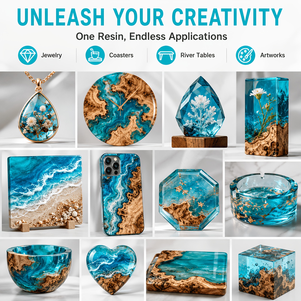 3.8L Professional Epoxy Resin Kit for Crafting