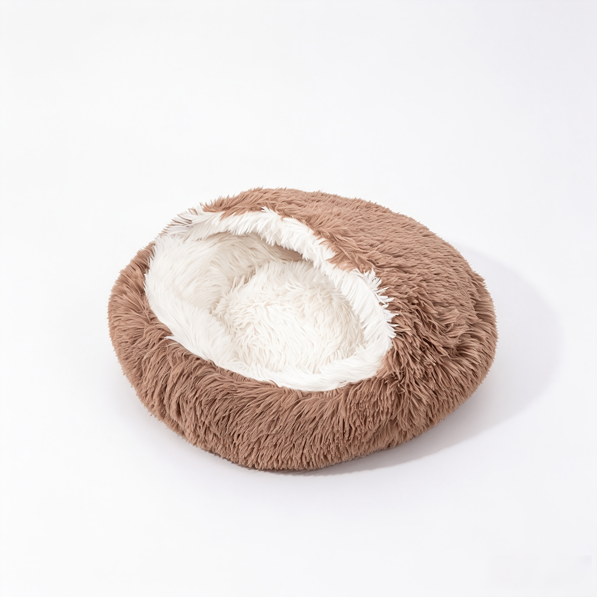 TEMU Cama para mascotas HBGGQM con forma de concha para perros y gatos pequeños - Cama acogedora semicerrada de felpa adecuada para cachorros,