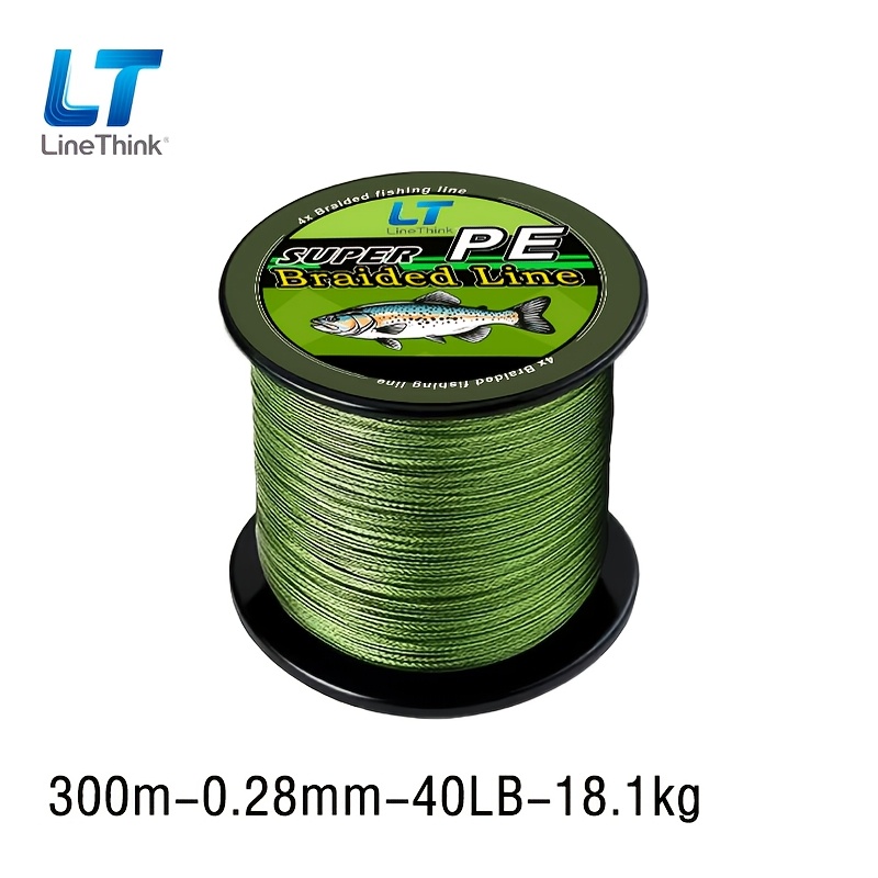TEMU 300m, 500m Strong And -strand Pe Braided Line, Wear-resistant Fishing Line, Suitable For Lure Fishing In Saltwater And Freshwater