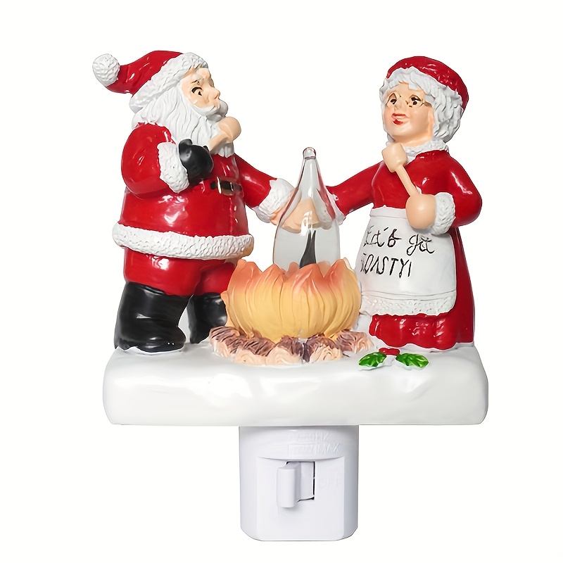 

3d Santa & Led Night Light - Christmas, Thanksgiving, Easter & Winter Celebrations | -in Wall Decor