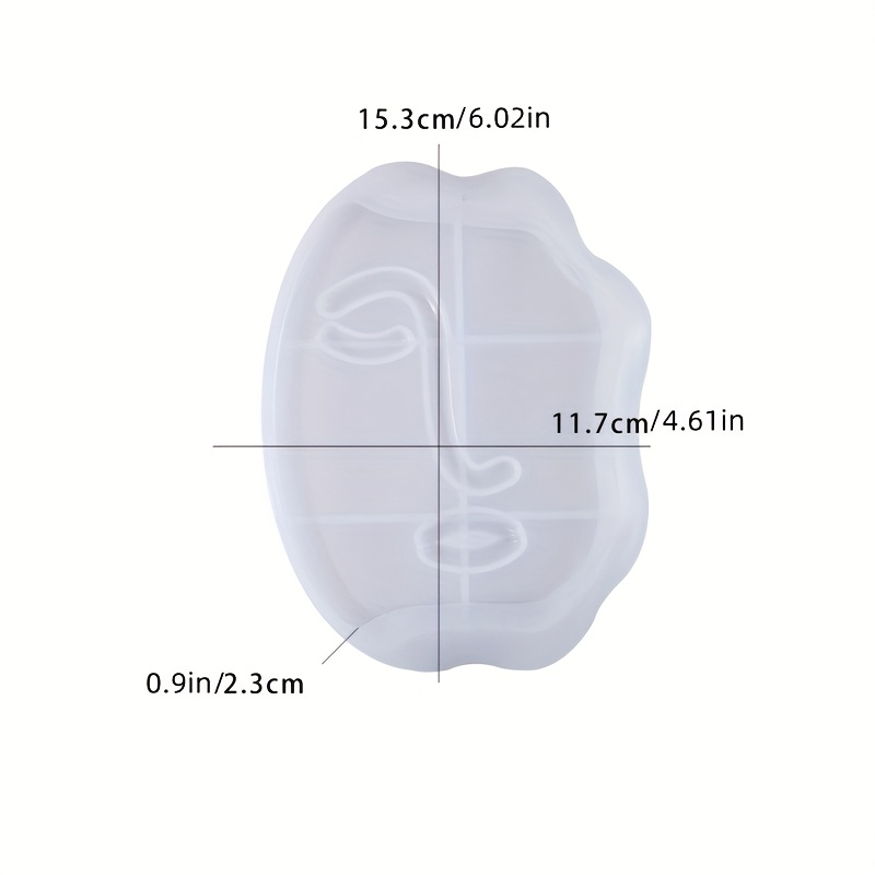 Image of 1pc Resin Casting Mold For Art, Irregular Plate Mold, Handmade Plaster Decoration Storage Tray Mold, Home Decoration Craft Supplies, Resin Silicone Mold For Jewelry