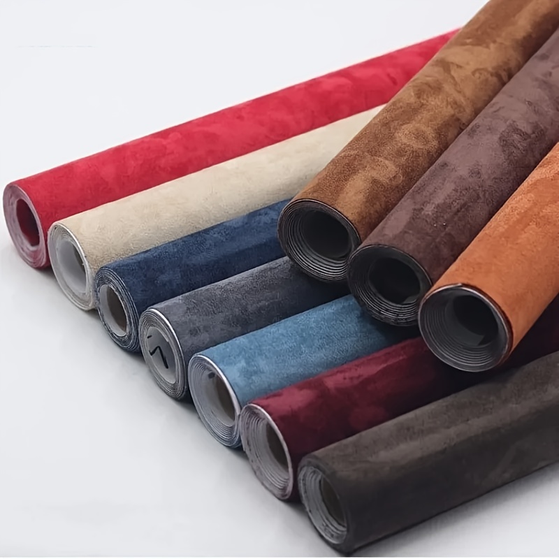 

Self-adhesive Suede Fabric Roll - 19.68" X 55.11" Synthetic Leather Craft Sticker For Jewelry Boxes & Automotive