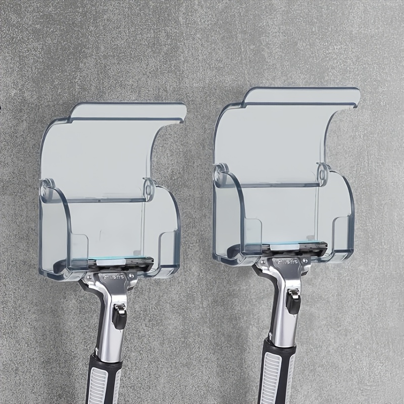 Image of Razor Holder For Shower Wall | Self-adhesive Waterproof Hooks | Holds Razors, Loofah, Towels & Toothbrushes For Gillette Fusion, , Venus | Bathroom & Travel Storage