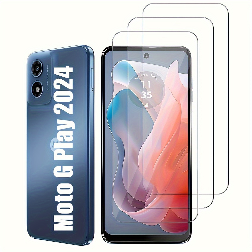 

3-pack Tempered Glass Screen Protectors For 2024 - 9h Hardness, Full Coverage, Hd Clear, Scratch Resistant, Bubble-free Installation