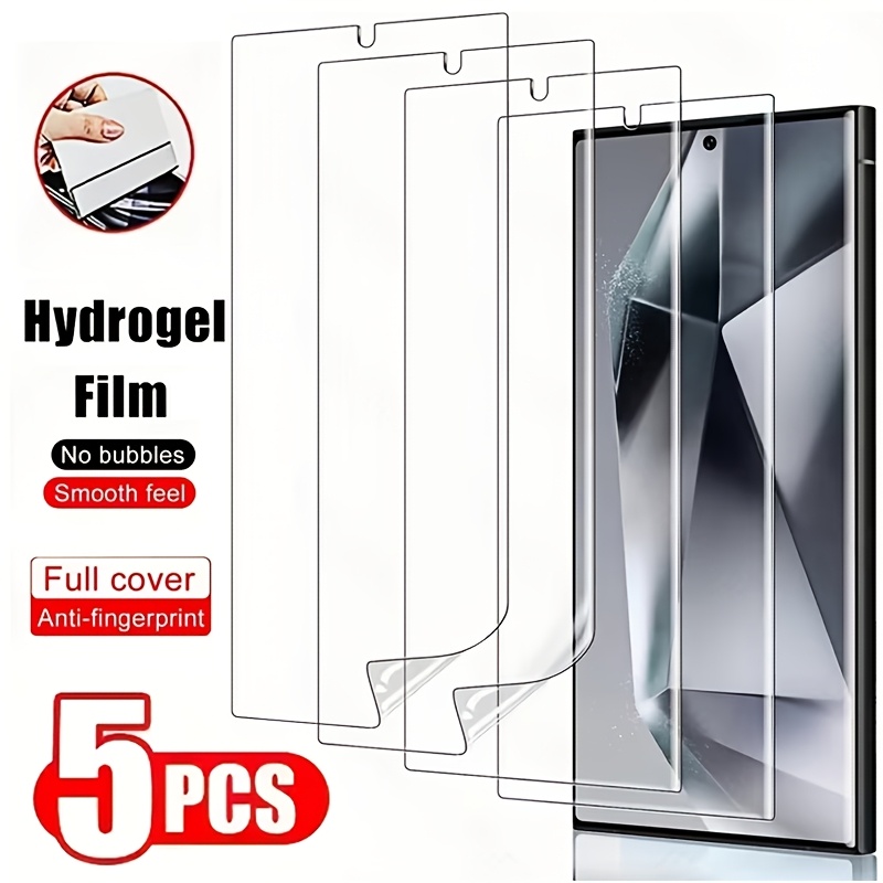 TEMU 5pcs Of High-definition Tpu Hydrogel Film Suitable For The For Galaxy S26 Ultra/s25 Ultra/s24 Ultra/s23 Ultra/s22 Ultra/s21
