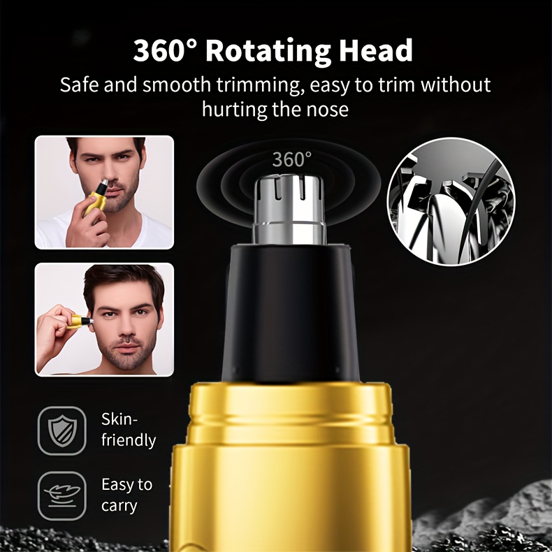 WEEME Kit de Toilettage Homme 4 pièces, Tondeuse à Cheveux, Tondeuse à Poils de Nez, Rasoir, Tondeuse à Barbe avec Accessoires de Coupe, Charge USB, Cadeau Idéal pour Mari, Petit Ami, Père, pour Usage Quotidien ou Voyage