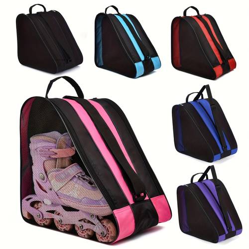 skateboard en roller skate tassen | oxford doek, enkele en verdikte beschermende opbergtassen - cadeaukeuze, rood, non