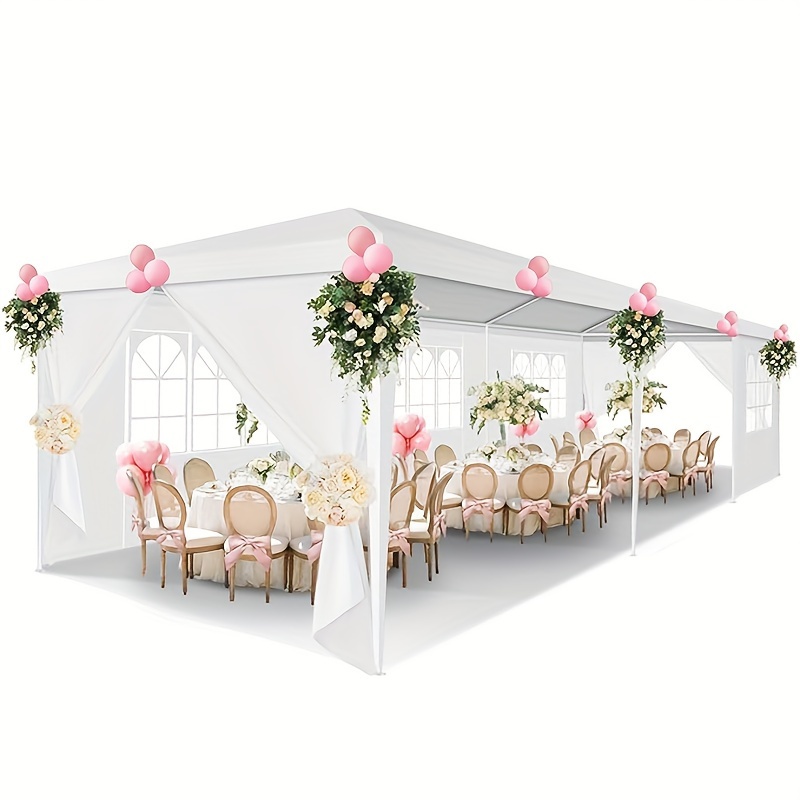 

Tooluck Party Tent, The Canopy Tents Are Available In 3 Sizes For Parties With 4 Removable Sidewalls, Waterproof Outdoor Tent For Weddings And Events