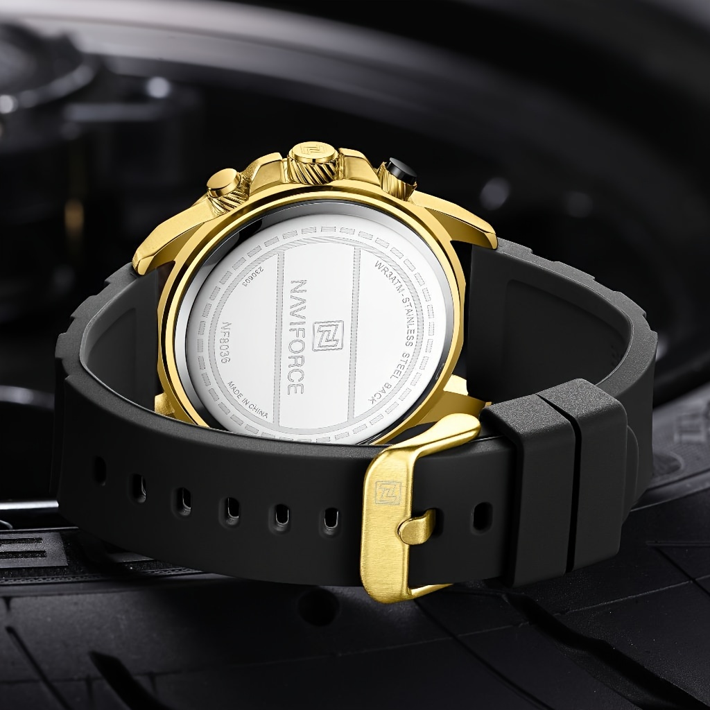 NAVIFORCEスポーツメンズ防水多機能ステンレス鋼アナログデジタルLEDクォーツ腕時計 (BLACK RED)  :B08HYJRKXL:ファーストポート - 通販 - Yahoo!ショッピング - メンズ腕時計