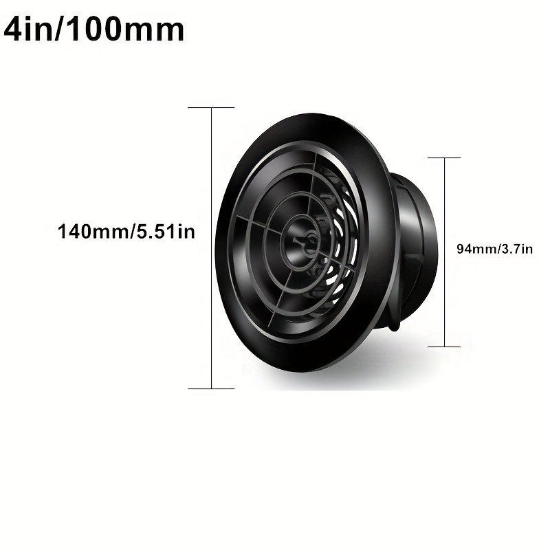 3 Inch 4 Inch 6 Inch Vents, Round Vent Covers With Built-in Fly Screens For Bathroom Exhaust, Office Home