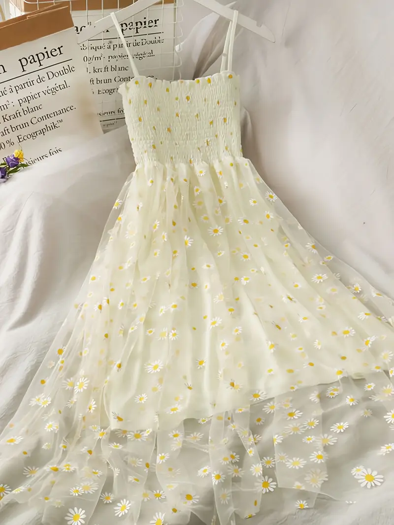 daisy dress cottagecore I made a cottagecore daisy dress!! My first project that I made by myself with just a little bit of help :D : r/sewing