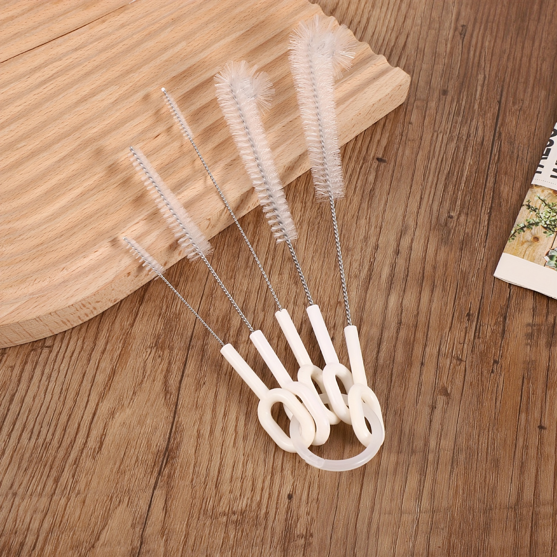 

5pcs Set Straw Brush Cup Brush Washing Cup Small Brush Cleaning Brush Gap Teapot Spout Cleaning Brush Milk Bottle Brush