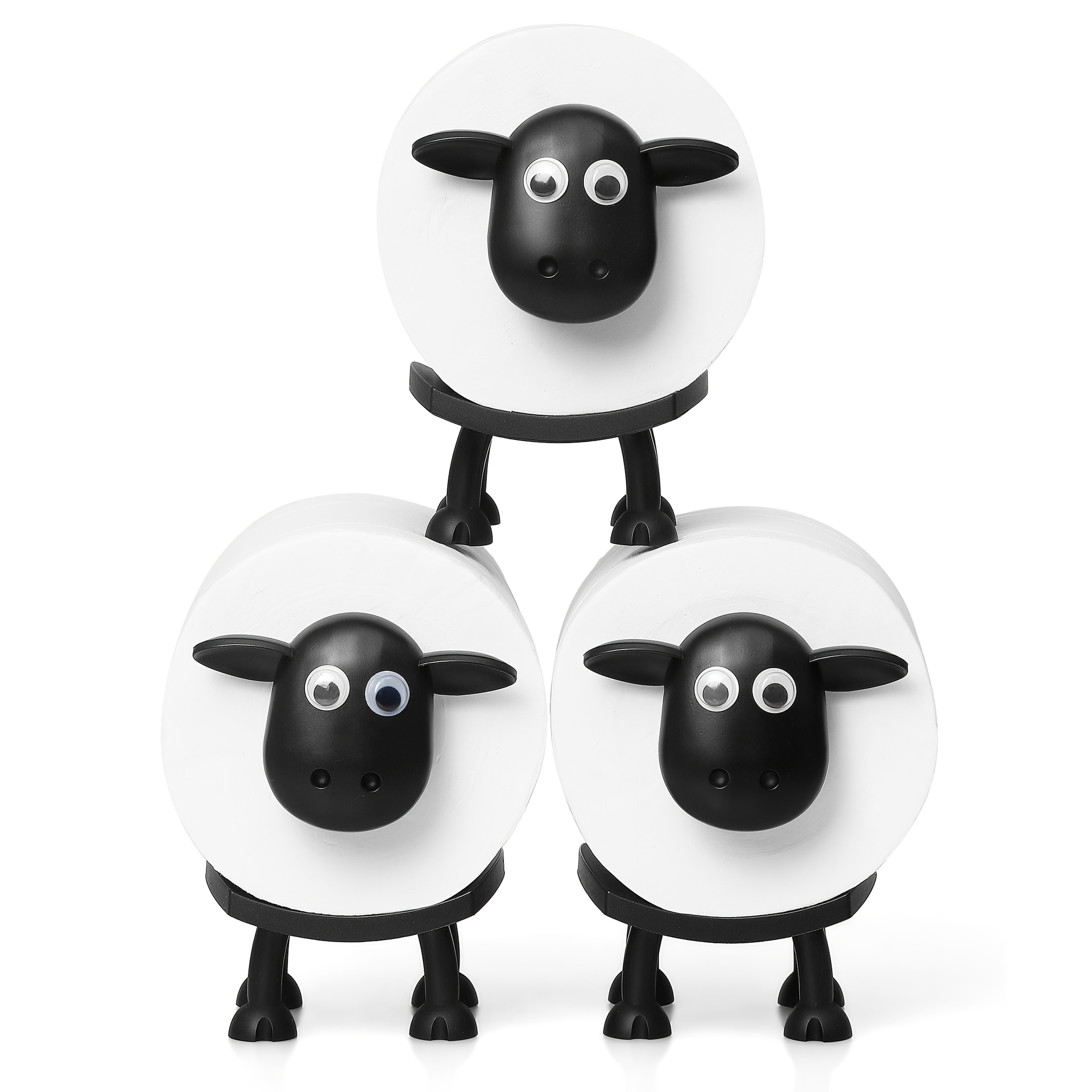 

Sheep Shaped Toilet Paper Holder, Plastic, Holiday Party Supplies, Christmas Home Decoration Gift