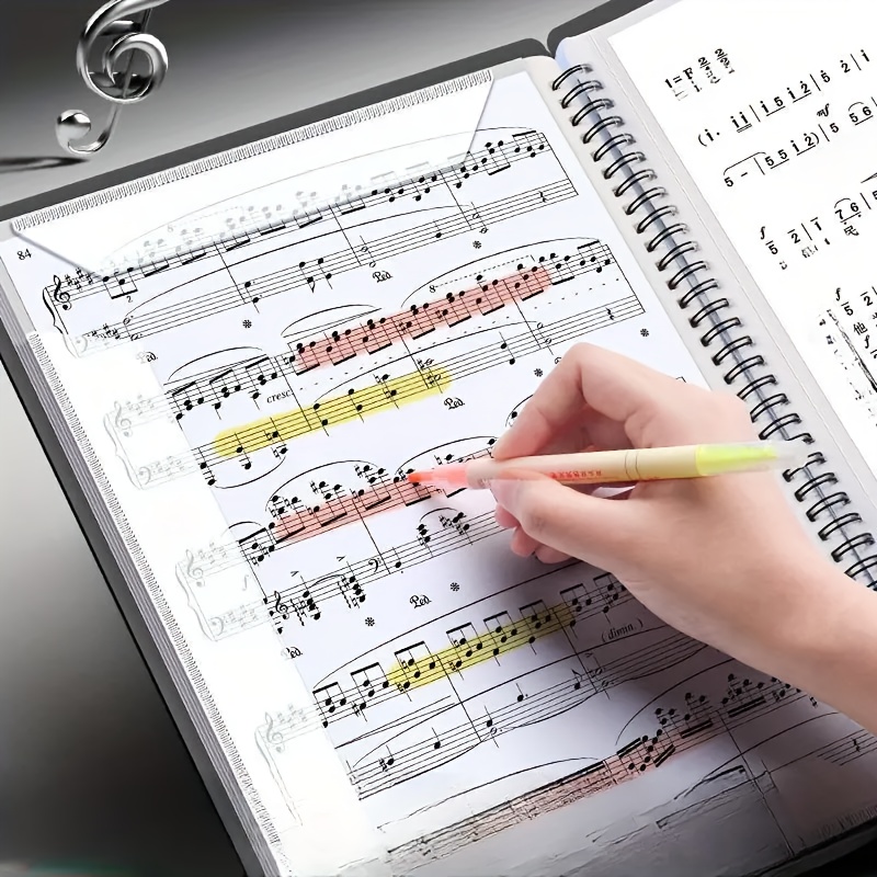a4 size black double sided   for piano sheet music 20 pages 40 sheets capacity ideal for band and   performance contemporary style   performance accessory contemporary style folder durable plastic folder 0