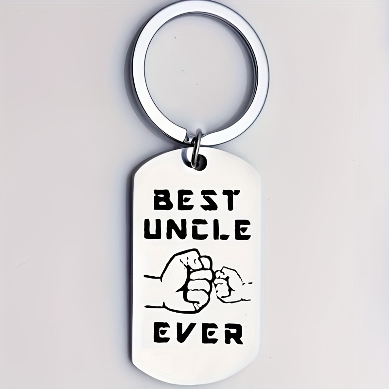 Best Uncle Ever Keychain From Niece Nephew For Christmas Birthday Father's Day Uncle Gifts, Suitable For Women