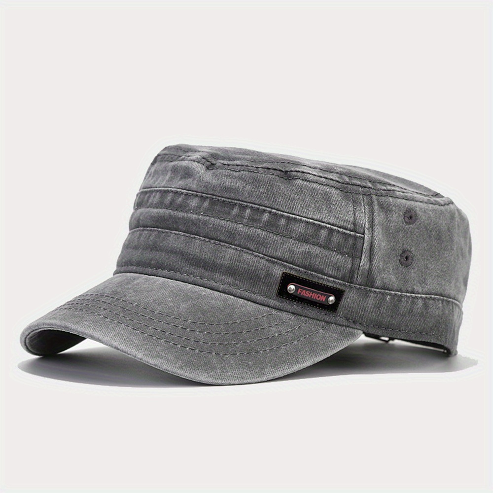 TEMU Gorra de visera larga estilo retro FASHION para , estilo y versátil, gorra , gorra de béisbol para exteriores, tamaño ajustable, gorra de ,