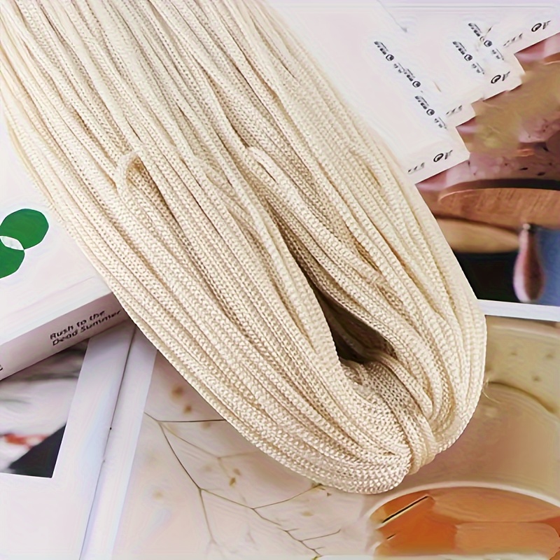 Image of 1pc 200g Iceyarn Yarn Suitable For Crochet & Crafts - 100% Nylon Light Thread, Solid Color Suitable For Diy Bracelets, Hats, Bags, Making, Smooth Shiny Yarn For Amigurumi, Braiding, Spinning