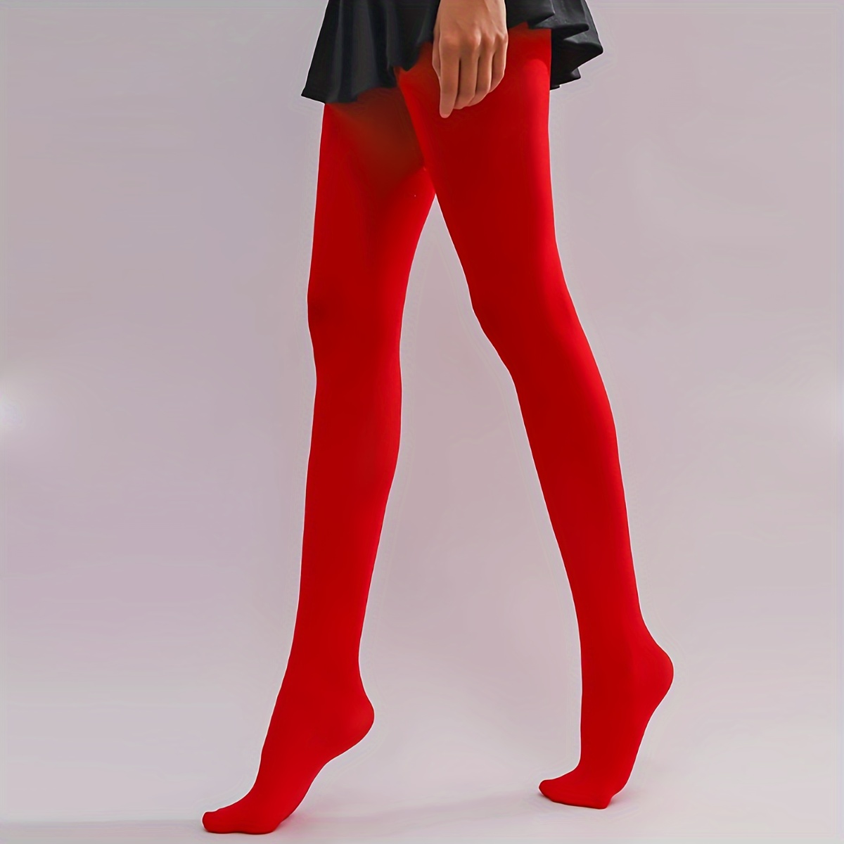 

's Red 120d Tights, 1 , Knit , Polyamide 88%, 12%, Washable, , Pantyhose