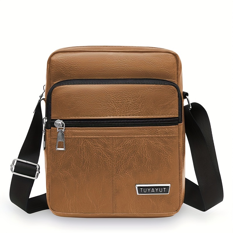casual lightweight sling bag for men zipper satchel bag   classic satchel bag Product details 7