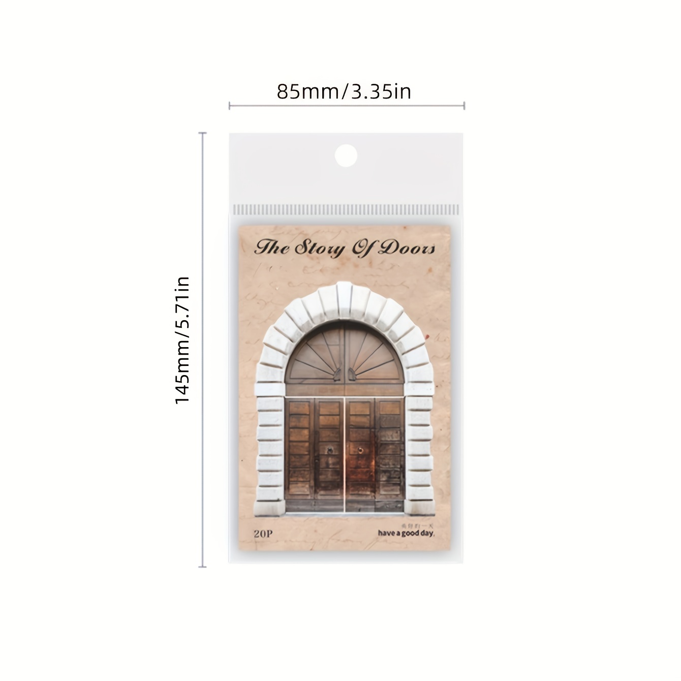 20pcs/pack Unique Hollow Retro Door And Window Series Hand Account Material For Creative Planner, Journaling, Junk Journal, Retro Crafts, Projects, And Artistic