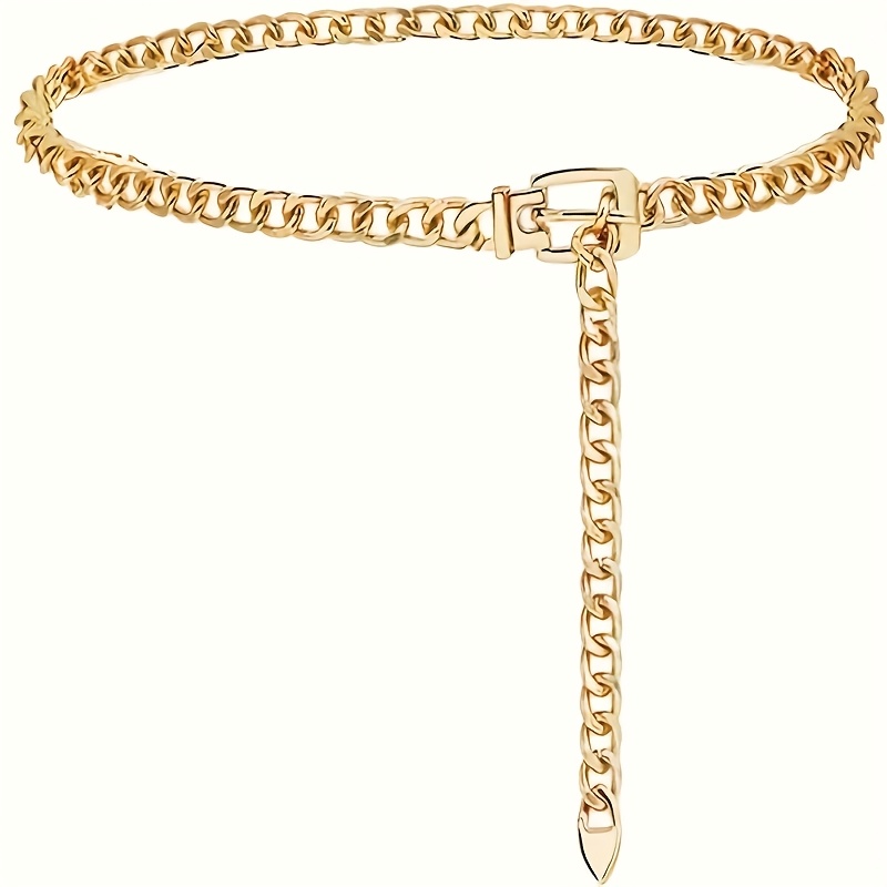 TEMU [Chaîne de Taille Tendance] Style Streetwear Décontracté, Chaîne de Taille Élégante et Facile à , Idéale pour les Jeans, les Quotidiens et les