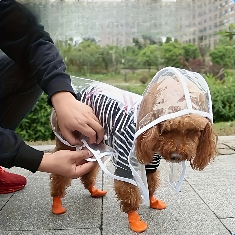 【当日发送】犬 レインコート ペット レイン ウェア ポンチョ カッパ 小型犬 中型犬 着せやすい 濡れない 撥水 マジックテープ 夏 冬 暖かい 透明 柴犬 ペット レイン コート 可愛い S M L XL サイズ ZP-364