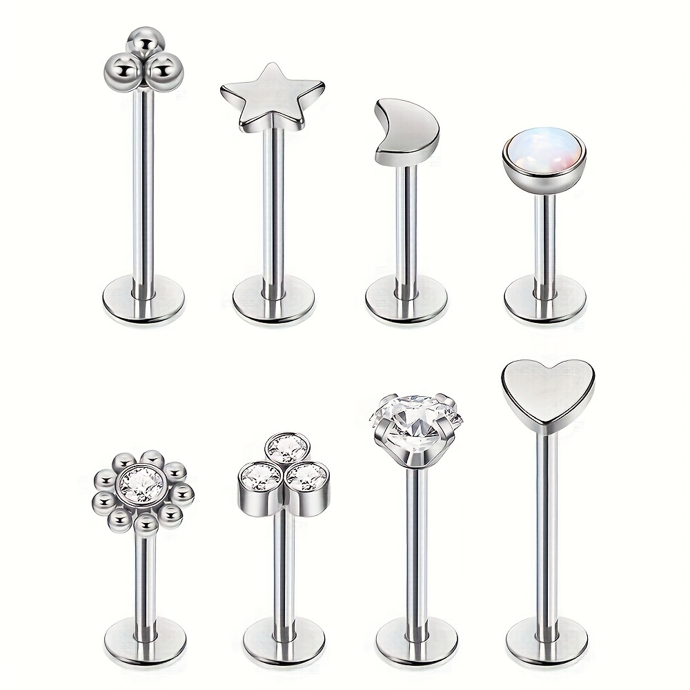 8pcs 16g 18g 20g 316l stainless steel push labret Temu Philippines