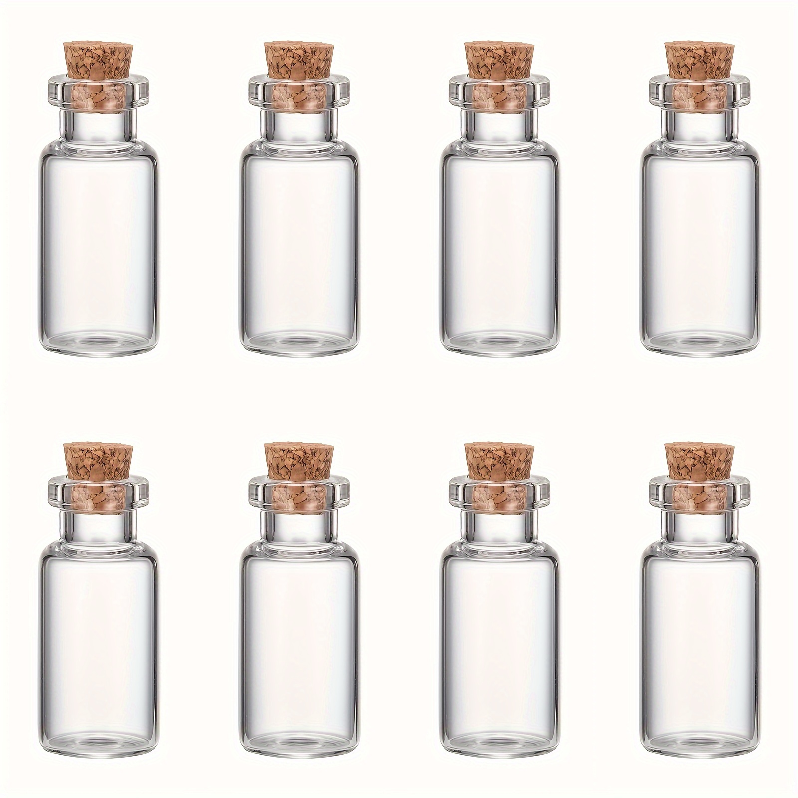 

20pcs Glass Jar With Cork Stopper Wishing Bottles Clear Bead Containers Mini For Necklace Bracelet Pendants Arts Crafts Decorations Party Favors Exquisite Accessories